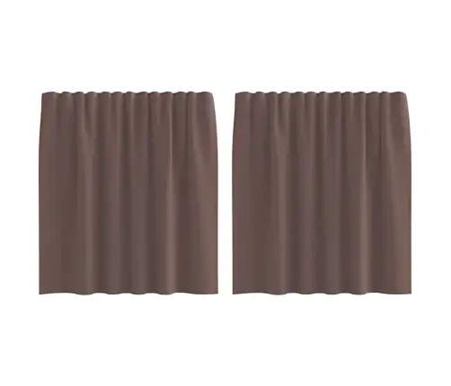 Voile Kardinad Tab Topiga 2 Tk Pruun