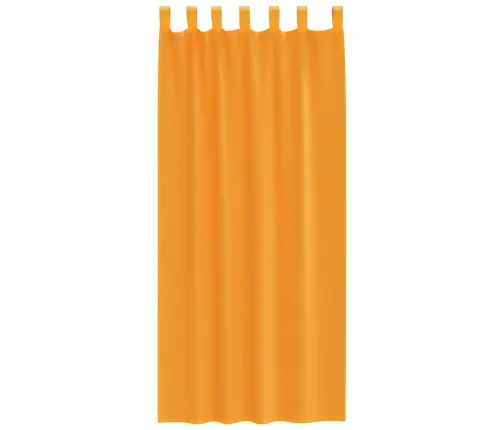 Voile Aizkari Ar Cilpām, 2 Gab., Oranži, 140X245 Cm Vidaxl