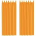 Voile Užuolaidos Su Kilpomis, 2Vnt., Oranžinis, 140X260Cm