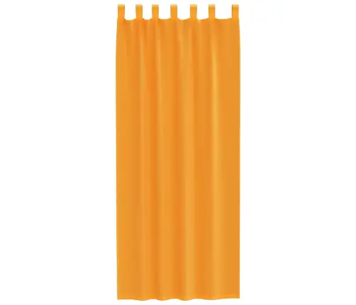 Voile Aizkari Ar Cilpām, 2 Gab., Oranži, 140X260 Cm Vidaxl