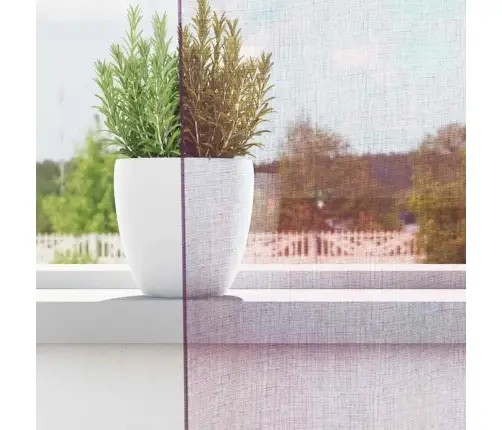 Voile Užuolaidos Su Kilpomis, 2Vnt., Violetinės Sp., 140X245Cm