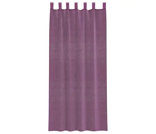 Voile Užuolaidos Su Kilpomis, 2Vnt., Violetinės Sp., 140X245Cm