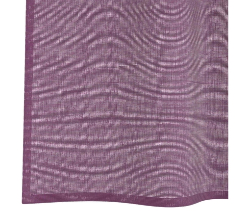 Voile Aizkari Ar Cilpām, 2 Gab., Violeti, 140X245 Cm Vidaxl