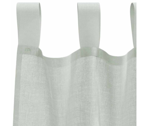 Voile Aizkari Ar Cilpām, 2 Gab., Gaiši Pelēki, 140X260 Cm Vidaxl