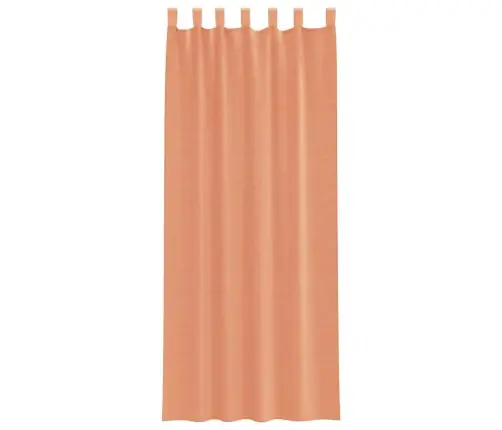 Voile Aizkari Ar Cilpām 2 Gab Terakota 140X260 Cm Vidaxl