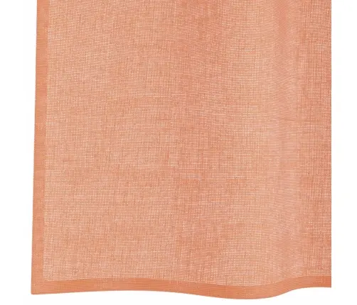 Voile Aizkari Ar Cilpām 2 Gab Terakota 140X260 Cm Vidaxl