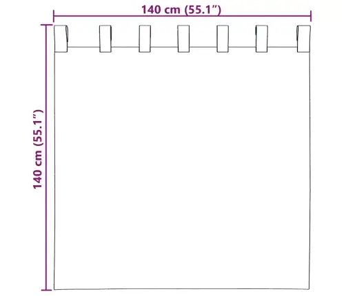 Voile Užuolaidos Su Kilpomis, 2Vnt., Baltos Spalvos, 140X140Cm Voile Užuolaidos Su Kilpomis, 2Vnt., Baltos Spalvos, 140X140Cm