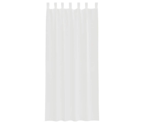 Voile Užuolaidos Su Kilpomis, 2Vnt., Baltos Spalvos, 140X225Cm
