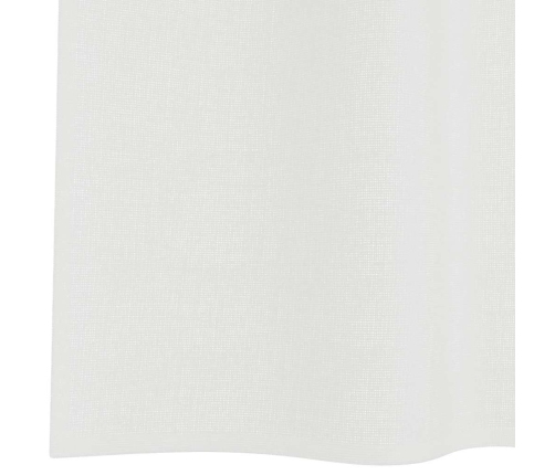 Voile Užuolaidos Su Kilpomis, 2Vnt., Baltos Spalvos, 140X225Cm
