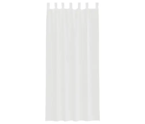 Aasadega Voile Kardinad 2 Tk Valge 140X245 Cm