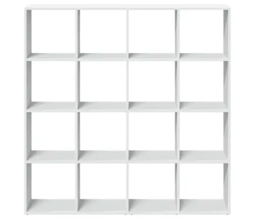 Grāmatu Plaukts, Balts, 137,5X29X137,5 Cm, Inženierijas Koks Vidaxl