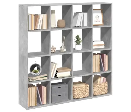 Raamaturiiul, Betoonhall 137,5X29X137,5 Cm Tehispuit