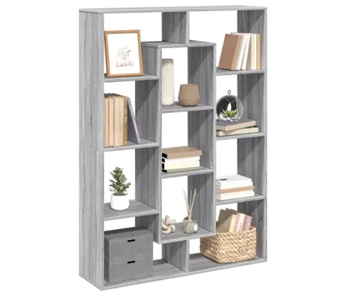 Raamatukapp, Hall Sonoma Tamm, 102X29X143 cm Tehispuit