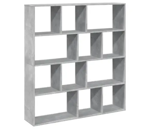 Grāmatu Plaukts, Pelēks, 132X29X141,5 Cm, Inženierijas Koks Vidaxl