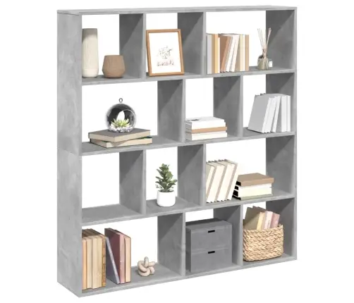 Grāmatu Plaukts, Pelēks, 132X29X141,5 Cm, Inženierijas Koks Vidaxl