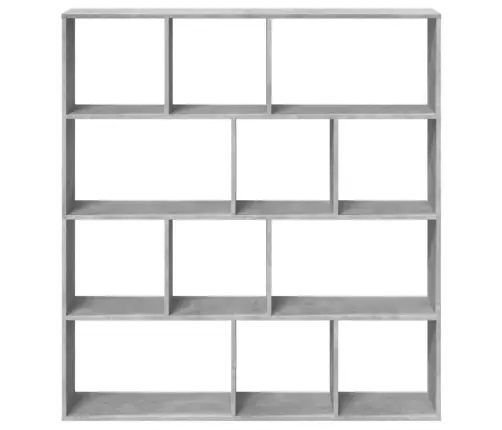 Grāmatu Plaukts, Pelēks, 132X29X141,5 Cm, Inženierijas Koks Vidaxl