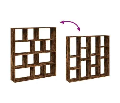 Spintelė Knygoms, Dūminio Ąžuolo, 132X29X141,5cm Mediena