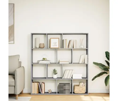 Grāmatu Plaukts, Pelēka Ozola, 132X29X141,5Cm Inženierijas Koks Vidaxl