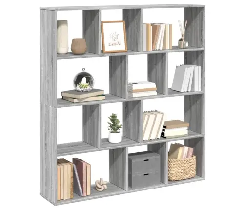 Grāmatu Plaukts, Pelēka Ozola, 132X29X141,5Cm Inženierijas Koks Vidaxl