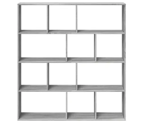 Grāmatu Plaukts, Pelēka Ozola, 132X29X141,5Cm Inženierijas Koks Vidaxl