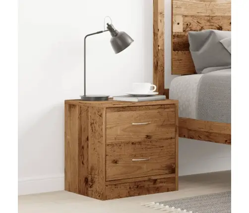 Naktsskapītis, Veca Koka, 40X30X40 Cm, Inženierijas Koks Vidaxl