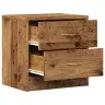 Naktsskapītis, Veca Koka, 40X30X40 Cm, Inženierijas Koks Vidaxl