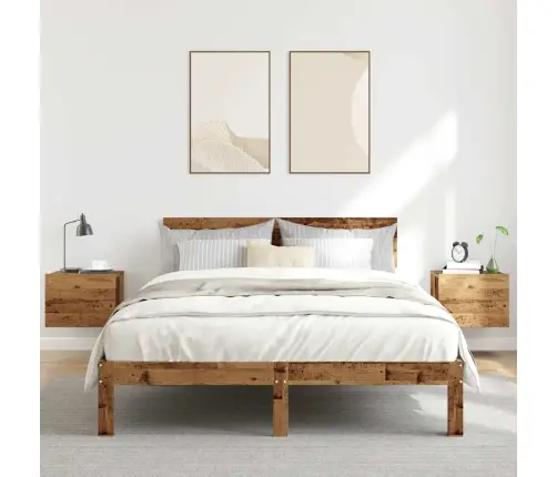 Sieninės Naktinės Spintelės, 2Vnt., Medienos, 40X32X30Cm Sieninės Naktinės Spintelės, 2Vnt., Medienos, 40X32X30Cm