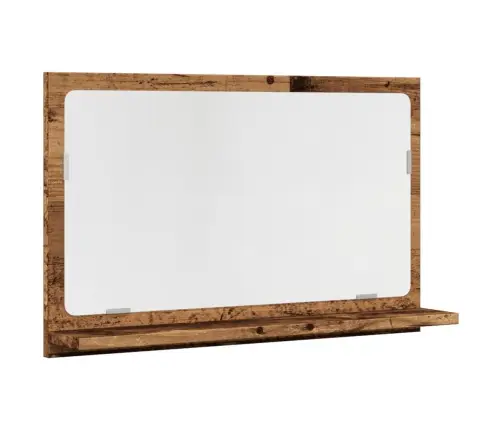 Vannas Istabas Spoguļskapis Vecs Koks 60X11X37 Cm Vidaxl