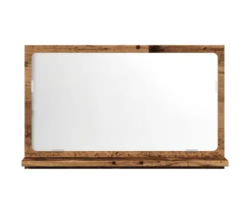 Vannas Istabas Spoguļskapis Vecs Koks 60X11X37 Cm Vidaxl