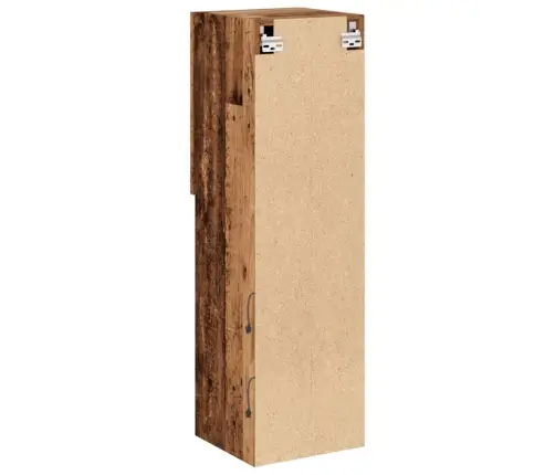 Tv Spintelė Su Led Lemputėmis, Medienos Spalvos, 30,5X30X102Cm