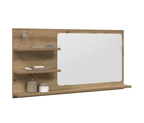 Vannasistabas Spoguļskapītis, 90X11X45 Cm, Inženierijas Koks Vidaxl