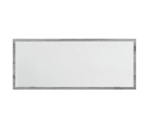 Vannasistabas Spogulis Ar Led, Pelēka Koka, 100X8,5X37 Cm, Koks Vidaxl