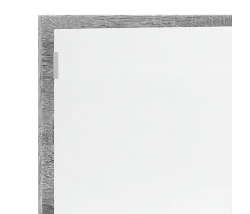 Vannasistabas Spogulis Ar Led, Pelēka Koka, 100X8,5X37 Cm, Koks Vidaxl