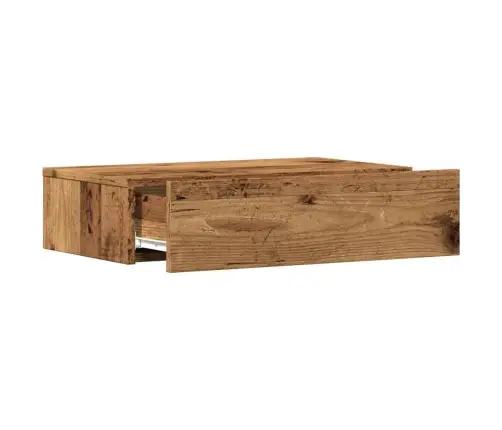 Tv Skapīši Ar Led Apgaismojumu, 2 Gab., Veca Koka, 60X35X15,5Cm Vidaxl