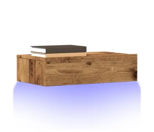 Tv Skapīši Ar Led Apgaismojumu, 2 Gab., Veca Koka, 60X35X15,5Cm Vidaxl