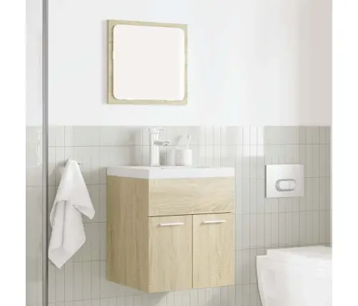 2-Daļīgs Vannasistabas Mēbeļu Komplekts, Inženierijas Koks Vidaxl