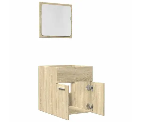 2-Daļīgs Vannasistabas Mēbeļu Komplekts, Inženierijas Koks Vidaxl