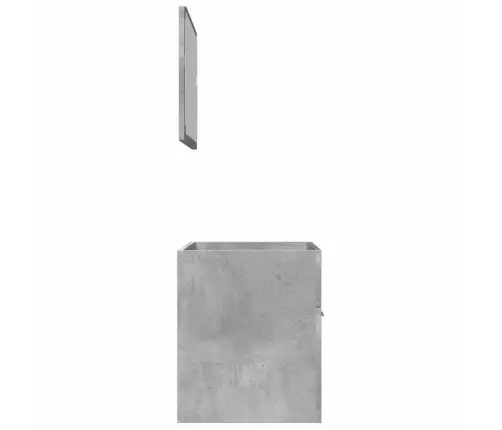 2-Osaline Vannitoa Mööblikomplekt, Betoonhall, Tehispuit