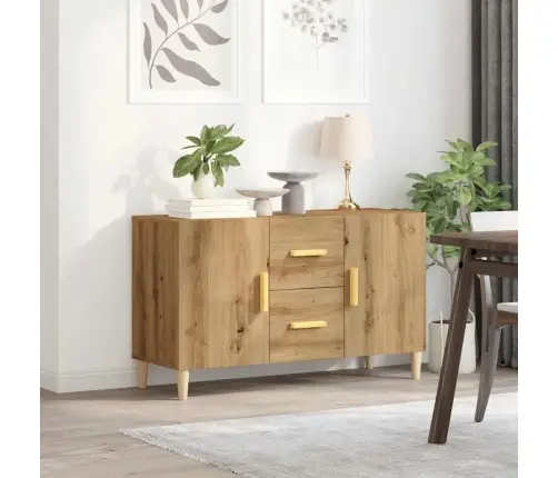 Šoninė Spintelė, Artisano Ąžuolo, 100X36X60cm Apdirbta Mediena