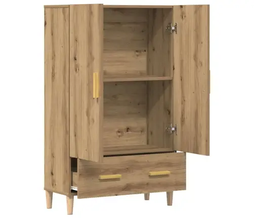 Augstais Skapītis Ozola Amatnieks 70X31X115Cm Inženierijas Koks Vidaxl