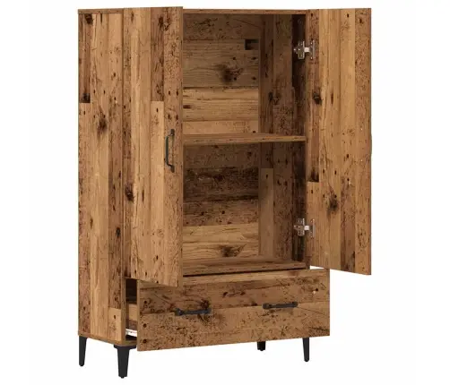 Augstais Skapītis, Veca Koka, 70X31X115 Cm, Inženierijas Koks Vidaxl