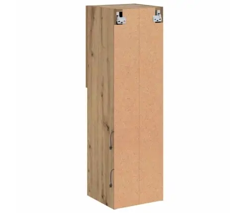 Tv Galdiņš Ar Led Lampiņām, Koka Krāsa, 30,5X30X102 Cm Vidaxl