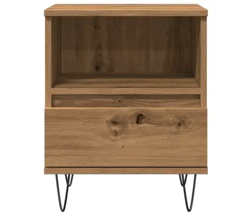 Naktsskapītis, Koka Krāsa, 40X35X50 Cm, Inženierijas Koks Vidaxl