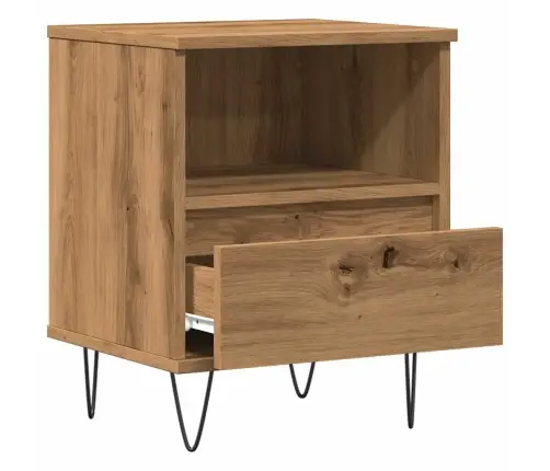 Naktsskapītis, Koka Krāsa, 40X35X50 Cm, Inženierijas Koks Vidaxl