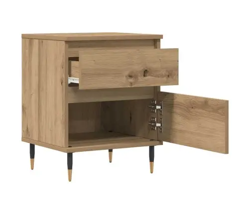 Naktinės Spintelės, 2Vnt., Artisano Ąžuolo, 40X35X50cm Mediena