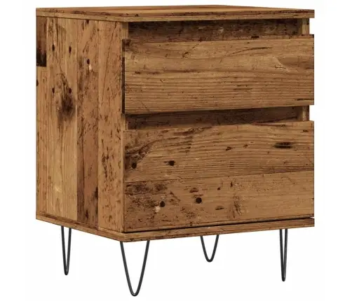 Naktsskapītis, Veca Koka, 40X35X50 Cm, Inženierijas Koks Vidaxl