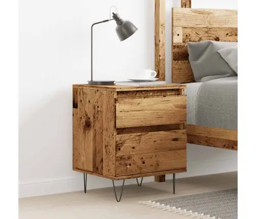 Naktsskapītis, Veca Koka, 40X35X50 Cm, Inženierijas Koks Vidaxl