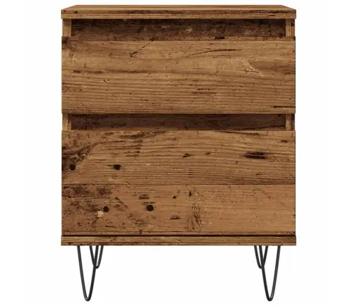 Naktsskapītis, Veca Koka, 40X35X50 Cm, Inženierijas Koks Vidaxl