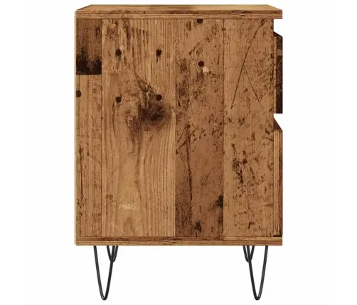 Naktsskapītis, Veca Koka, 40X35X50 Cm, Inženierijas Koks Vidaxl