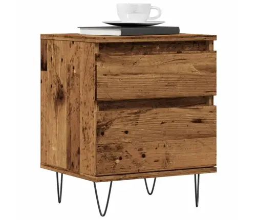 Naktsskapītis, Veca Koka, 40X35X50 Cm, Inženierijas Koks Vidaxl